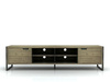Komoda w nowoczesnym stylu kolr piaskowy grafitowe nogi Flow FLOL01B 
