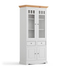 Witryna 2d biała - naturalna sosna Belluno Elegante Katmandu PL015B/P