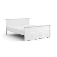 Łóżko białe z drewna Belluno Elegante 140cm Katmandu PL018B
