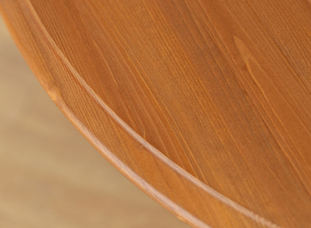 Stół okrągły rozkładany 110+2x50 cm Belluno Elegante biały+dąb Katmandu PL041B/D_2X50