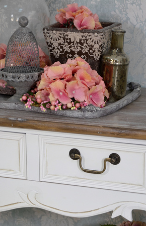 Konsola biała z szufladami Rimini White RIW016