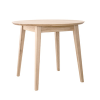Stół okrągły dębowy 90 cm bielony Orbetello Katmandu KULS90B