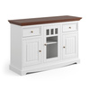 Komoda Belluno Elegante 3D biała / orzechowy Katmandu PL001B/O