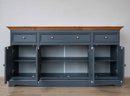Komoda 4.3 grafit - dąb Belluno Elegante Katmandu PL004G/D