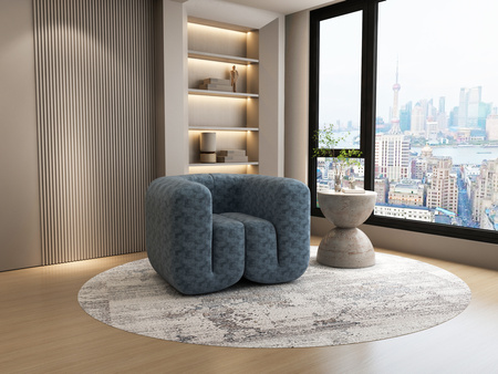 Sofa w nowoczesnym stylu tapicerowana niebieska Nua N88-150-10