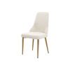 Krzesło tapicerowane jasne złote nogi Modig M4-10