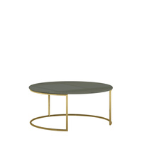 Stolik kawowy okrągły złote nogi Rose Hill RH07