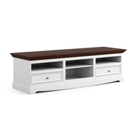 Komoda TV duża Belluno Elegante biała/orzech  Katmandu PL010B/O