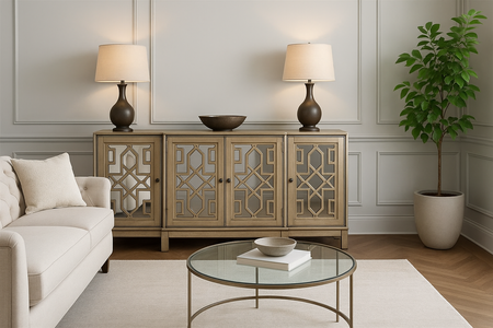Komoda w nowoczesnym stylu Avola AV1550-70 złota