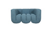 Sofa w nowoczesnym stylu tapicerowana niebieska Nua N88-150-10