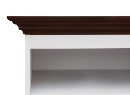 Komoda TV duża Belluno Elegante biała/orzech  Katmandu PL010B/O