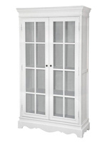 Witryna biała z drzwiami szklanymi Latina LA01