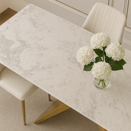 Stół prostokątny złote nogi 180cm Modig M40