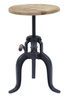 Stolik w minimalistycznym stylu Avola AV1730-63 naturalne drewno nogi czarne stalowe