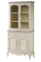 Kredens kremowy z szklaną witryną Rimini RI01
