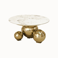 Stolik kawowy okrągły złot Modig M63