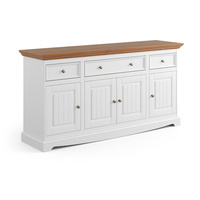 Komoda Belluno Elegante 4.3 biała / dąb Katmandu PL004B/D