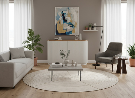 Komoda do salonu jasna owalna Stilig ST582