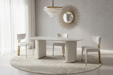 Krzesło tapicerowane jasne Modig M3-1