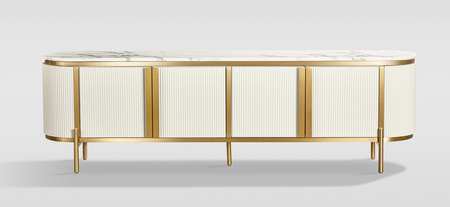 Komoda szafka RTV kremowa złota Stilig ST382C