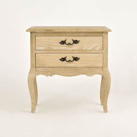 Szafka nocna drewniana z szufladami do sypialni Venezia Oak VEO895