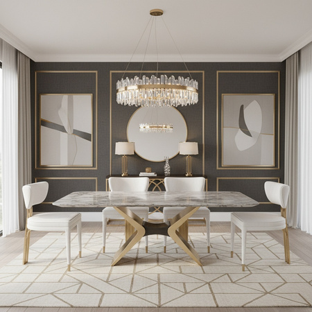 Krzesło tapicerowane jasne Modig M3-1