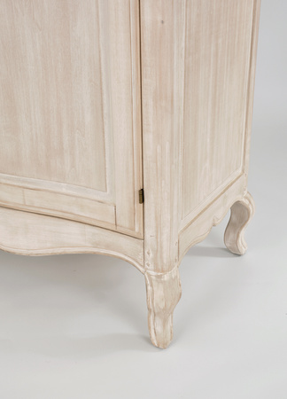 Komoda drewniana z szufladami jasnobeżowa Venezia Bianco VEB803K 