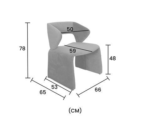 Krzesło tapicerowane Nua N2-17