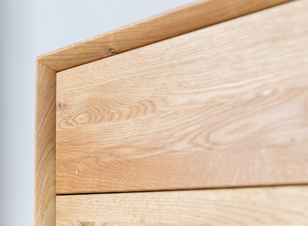 Komoda z szufladami dębowa ze szkłem Modern Loft Katmandu PLMOL04S
