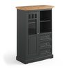 Witryna 1.3 grafit - naturalna sosna Belluno Elegante Katmandu PL017G/P