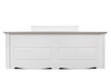 Łóżko białe z drewna Belluno Elegante 140cm Katmandu PL018B