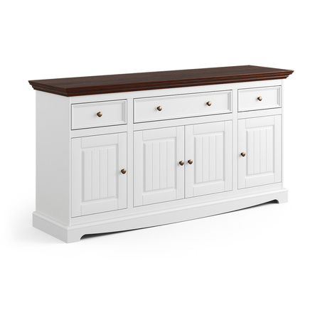 Komoda Belluno Elegante 4.3 biała / orzech Katmandu PL004B/O
