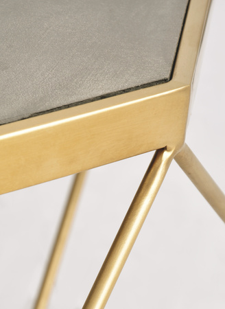 Stolik kawowy złote nogi romb Glamour GL1714