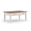 Ława sosnowa Belluno Elegante biała/dąb  Katmandu PL006B/D