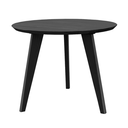 Stolik okrągły dębowy czarny 50 cm Orbetello Katmandu 3SORB50C