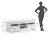 Komoda TV duża grafit - naturalna sosna Belluno Elegante  Katmandu PL010G/P