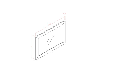 Lustro prostokątne Soho SH17