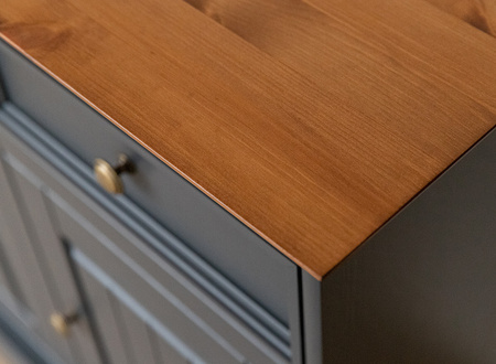 Komoda 3.3 grafit - dąb Belluno Elegante Katmandu PL002G/D
