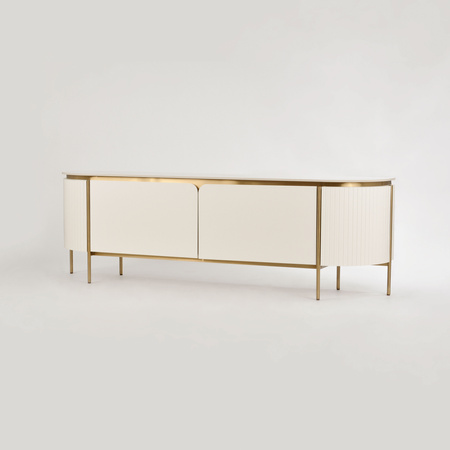 Komoda szafka RTV kremowa złota Stilig ST120