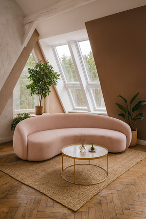 Sofa różowa Nua N77-25