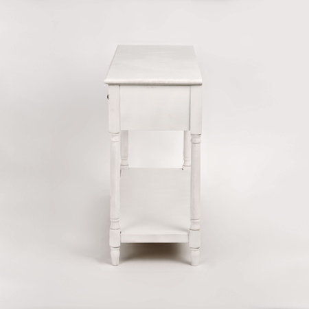 Konsola biała z szufladami Livorno LIV080-W