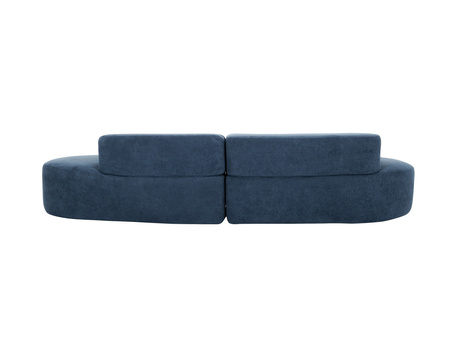 Sofa wypoczynkowa w nowoczesnym designerskim stylu tapicerowana niebieska Nua N75-8