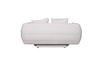 Sofa w nowoczesnym stylu welurowa jasna z poduszkami Nua N90-3