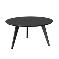 Stolik okrągły dębowy czarny 90 cm Orbetello Katmandu 3SORB57C