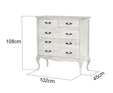 Komoda drewniana stylizowana z szufladami do salonu sypialni Venezia Oak VEO874