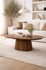 Marmoholz Montemerano Legno – Stolik Kawowy Owalny | Brązowy Mango | 120 x 70 cm