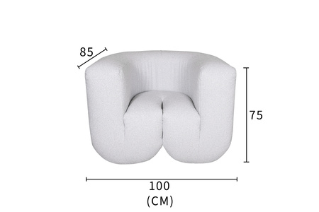 Fotel tapicerowany w nowoczesnym stylu Nua N88-100-1