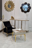 Stolik kawowy do salonu kaszmirowy Ivette kwadratowy glamour 60 cm M_ARTE_IVE_01