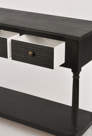 Konsola czarna z szufladami Livorno LIV080-B