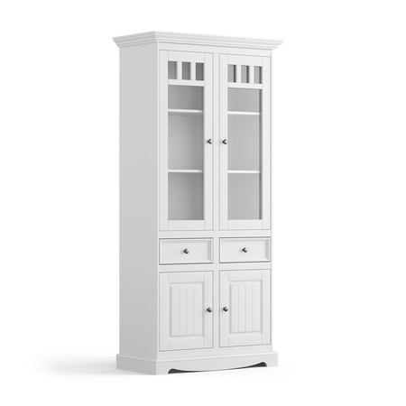 Witryna sosnowa wąska grafit - naturalna sosna Belluno Elegante Katmandu PL014G/P
